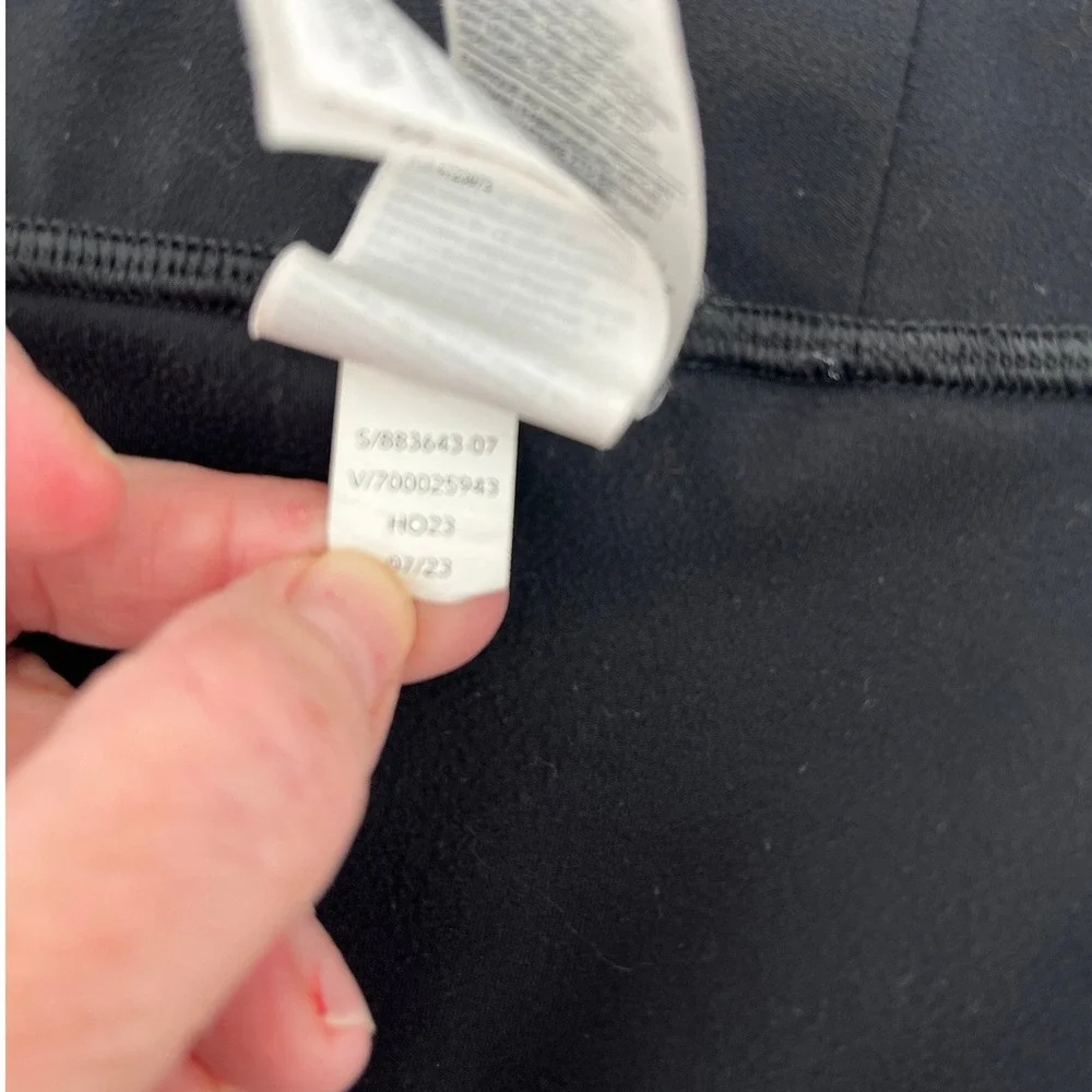 Athleta Elation Split Flare Pant Black High Rise Yoga Leggings Size Small - Picture 11 of 11